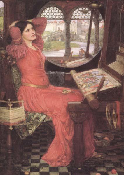 John William Waterhouse i and Half-sick of shadows said the Lady of Shalott (mk41) Norge oil painting art